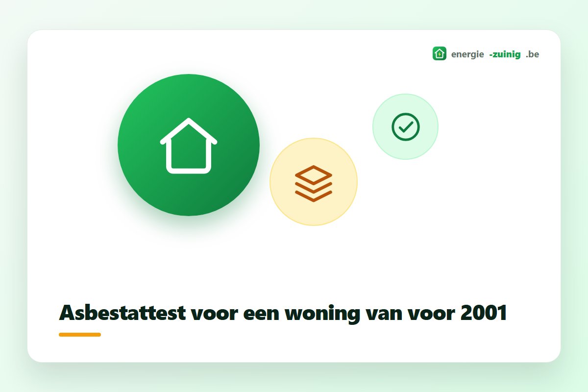 Asbestattest verplicht voor de verkoop van een woning van voor 2001