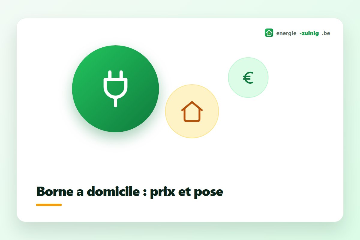 Borne de recharge à domicile en Belgique : prix et installation