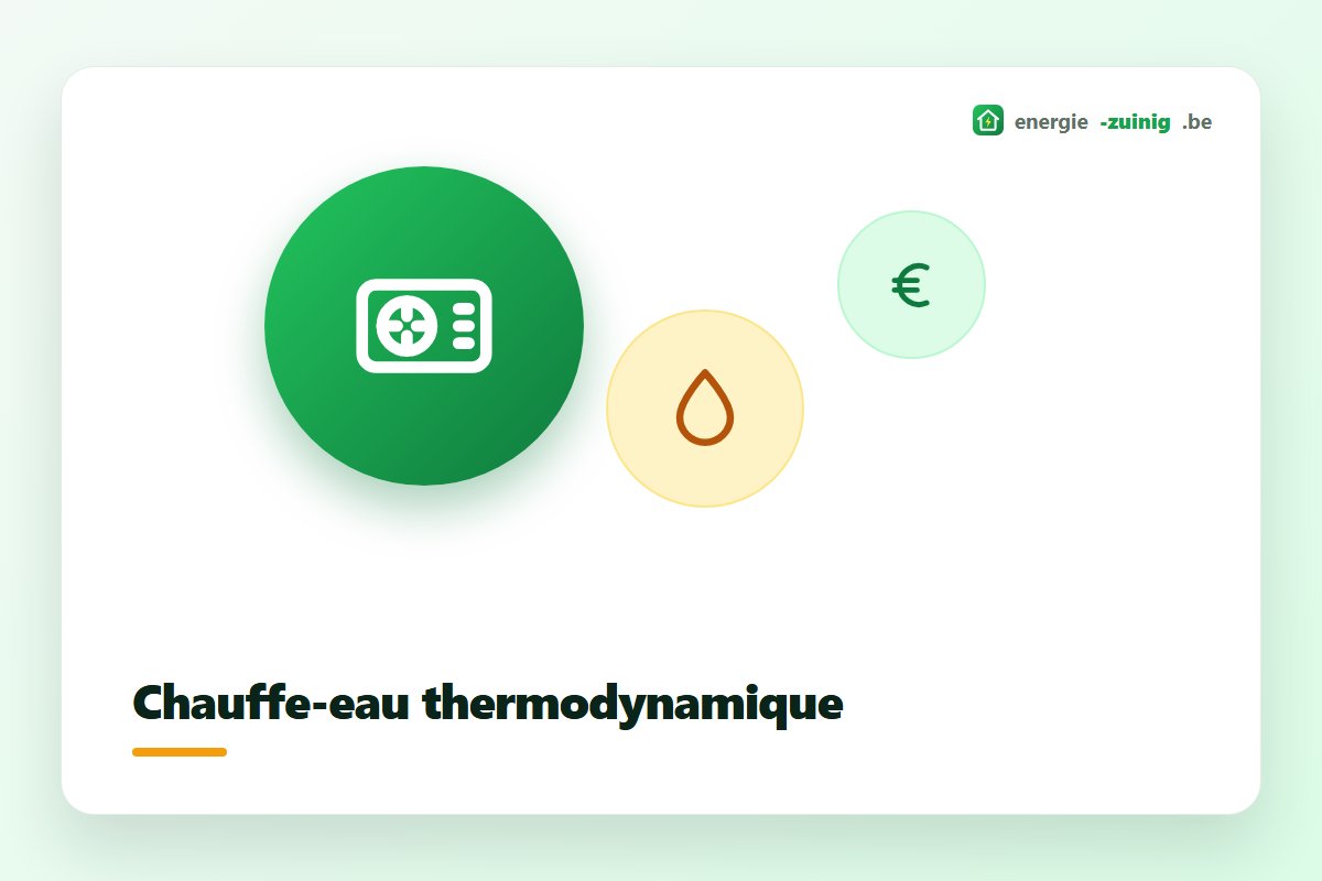 Chauffe-eau thermodynamique chauffe l'eau sanitaire avec la chaleur de l'air