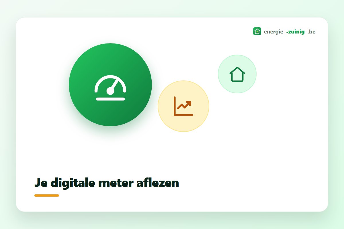 Digitale meter aflezen met de codes op het display