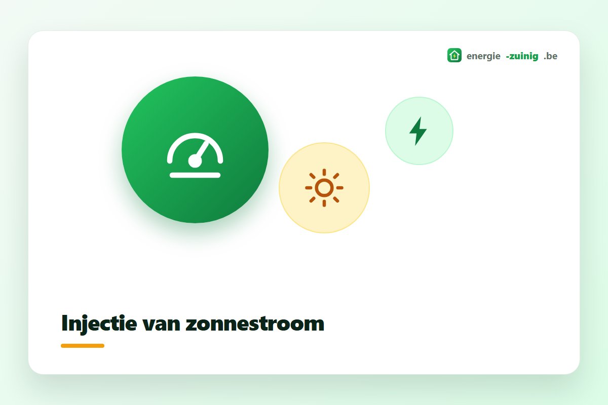 Digitale meter die injectie van zonnestroom apart meet