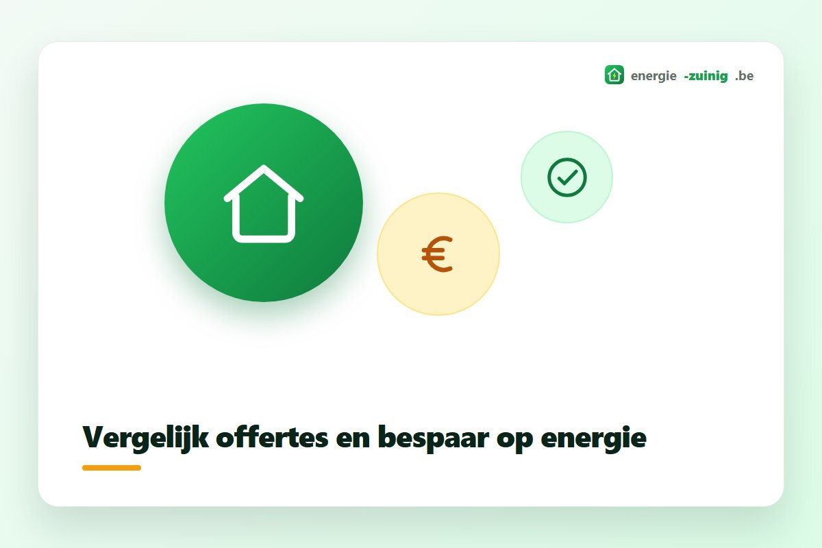 Offertes vergelijken en energie besparen voor je woning in België