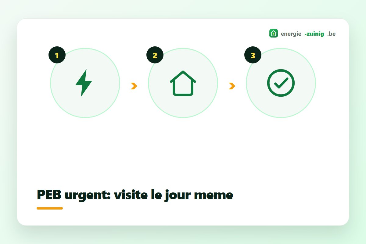 PEB urgent avec visite le jour même par le certificateur