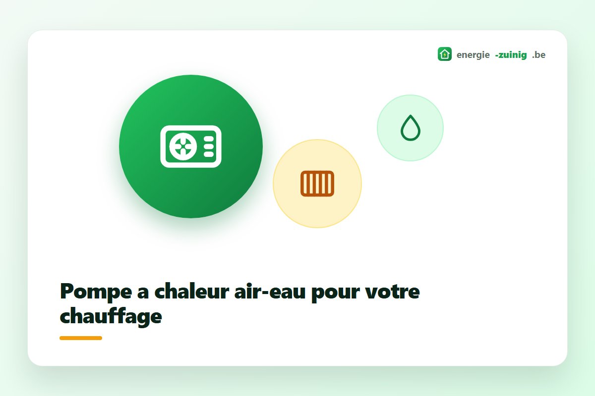 Pompe à chaleur air-eau chauffe les radiateurs et le chauffage au sol