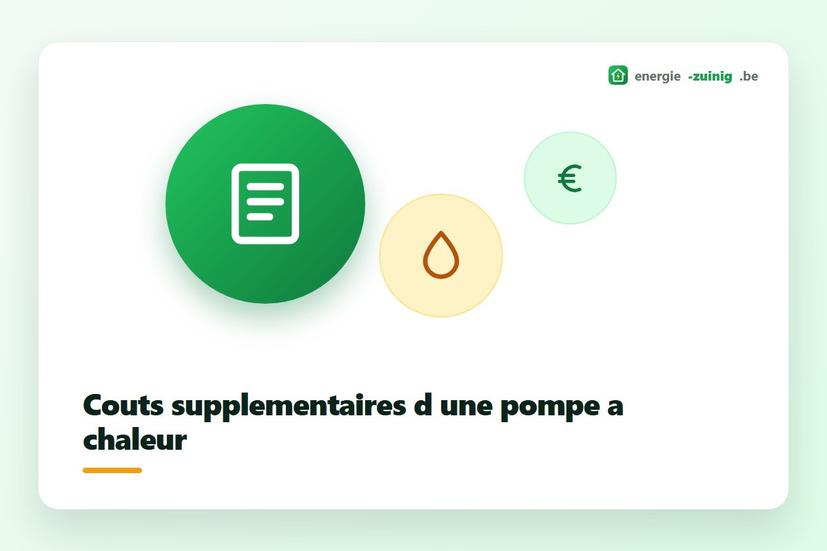Coûts supplémentaires d'une pompe à chaleur comme ballon et adaptation électrique