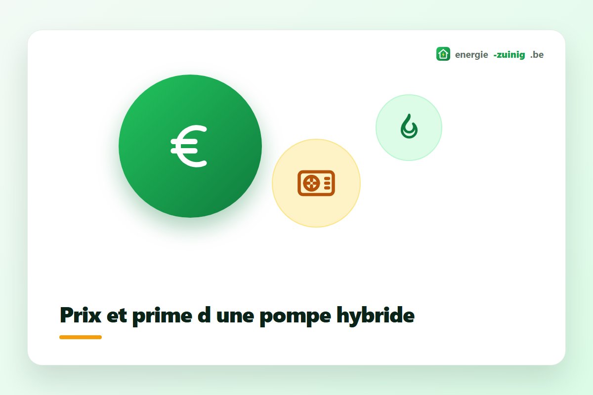 Prix et prime d'une pompe à chaleur hybride comparés