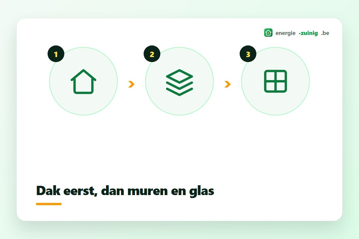 Soorten isolatie in de juiste volgorde: eerst het dak, dan muren en glas