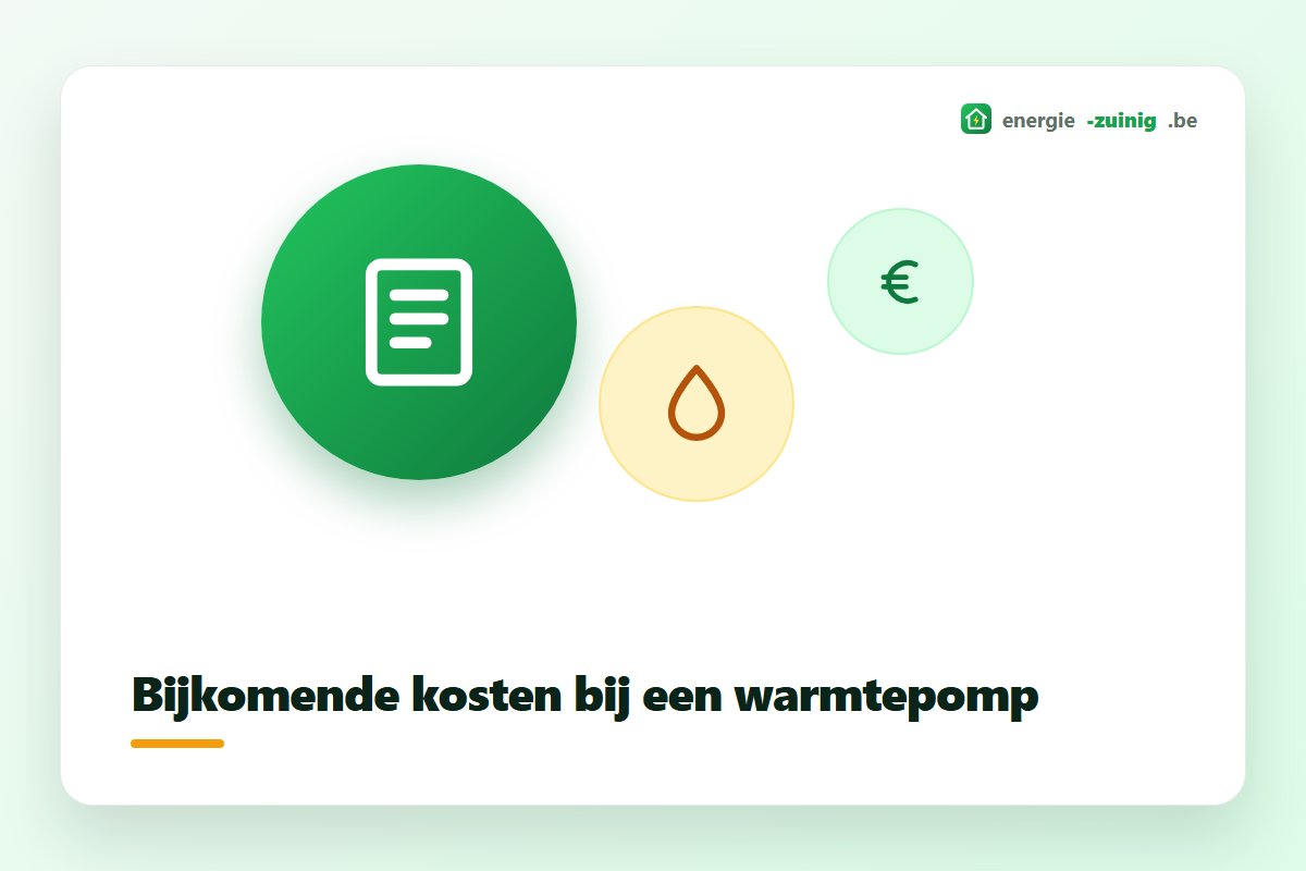 Bijkomende kosten bij een warmtepomp zoals boilervat en elektrische aanpassing