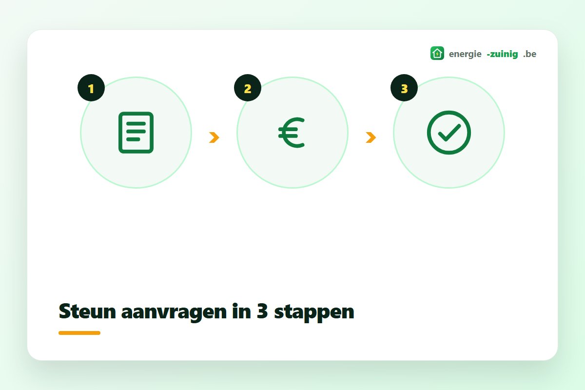 Persoon vult online een aanvraag in voor steun bij een zonnepaneleninstallatie
